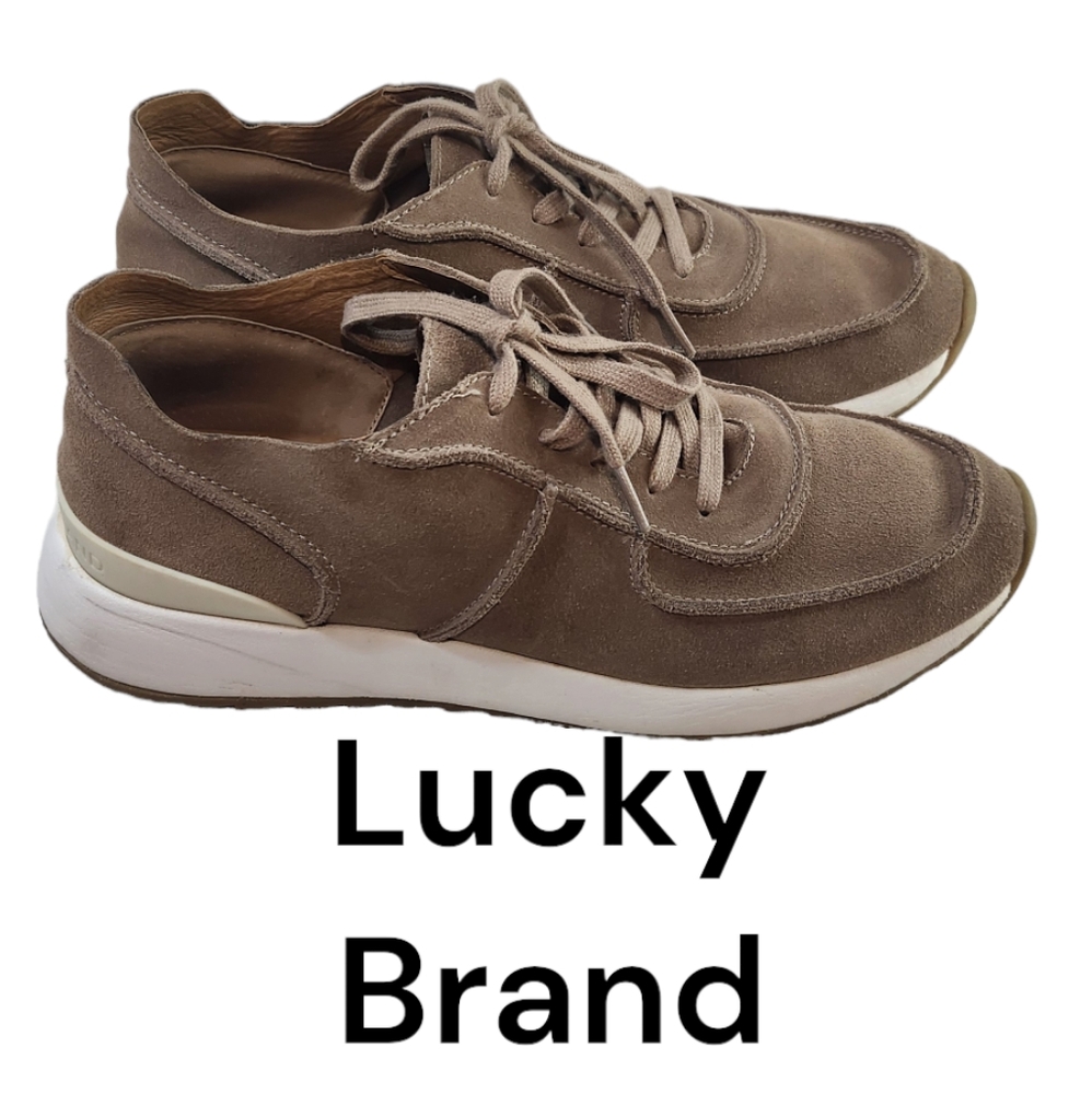 Lucky Brand Odee Suede Sneakers. Size 9